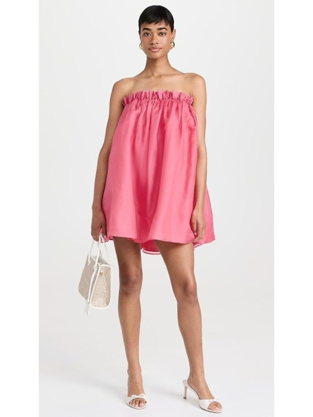 Caroline Constas Martina Strapless Baby Doll Mini Dress Astra Womens Size Medium